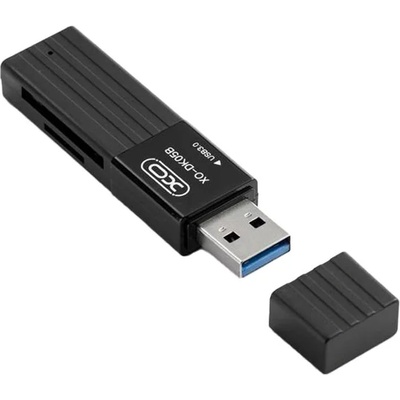 XO DK05B USB 3.0 memory card reader 2in1, black (6920680830336)