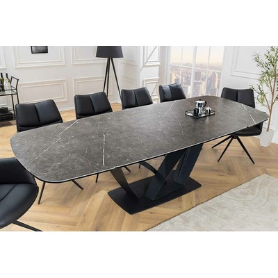 LuxD Roztahovací keramický stůl Vallerina 180-220-260 cm grafit
