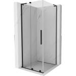 Mexen Velar L плъзгаща се душ кабина 100 x 100 см, прозрачна, черна - 871-100-100-03-70 (871-100-100-03-70)