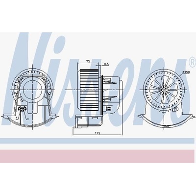 Vnitřní ventilátor NISSENS 87271