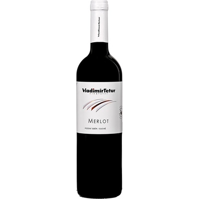 Tetur Merlot pozdní sběr 2022 0,75 l (čistá fľaša)