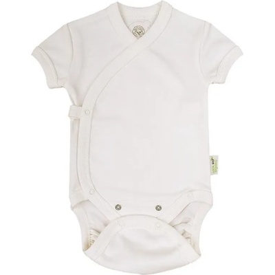 Bio Baby Боди с къс ръкав Bio Baby - органичен памук, 56 cm, 1-2 месеца, екрю (97218101)