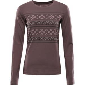 ALPINE PRO Mieta print ls tee розово, бяло, черно xxl (ltsh9cb985r)