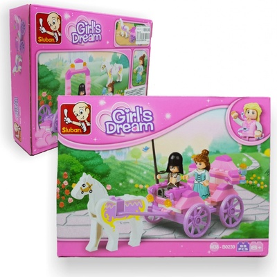 Sluban B0239 Princeznin otevřený kočár 99 ks