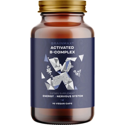 BrainMax Activated B-Complex, 90 rostlinných kapslí