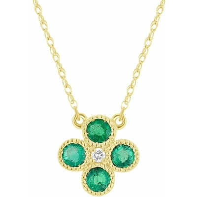 Eppi Smaragdový s diamantem emely N33937