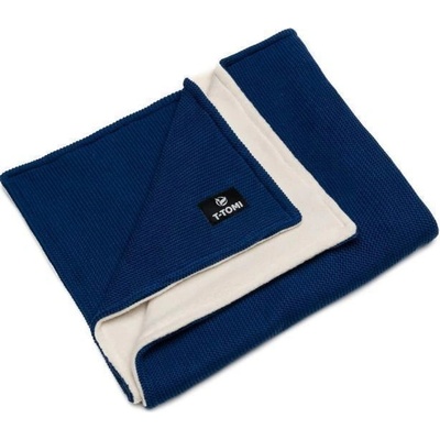 T Tomi Dětská pletená deka Winter Waves Dark blue