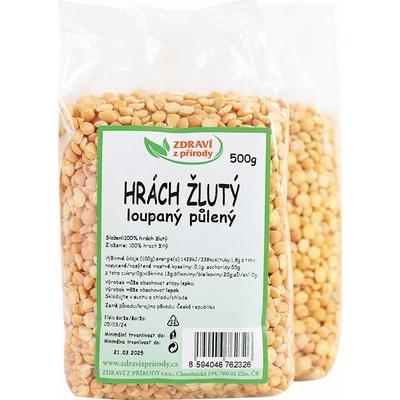 ZP Hrách žlutý půlený 0,5 kg
