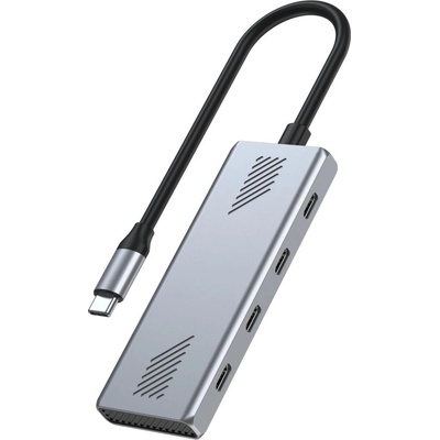 Gembird 4-портов USB3.2 HUB Silver UHB-CM-U310-C4-01 (UHB-CM-U310-C4-01)