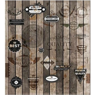 DIMEX ART Флизелинов фототапет стари етикети 225 x 250 см