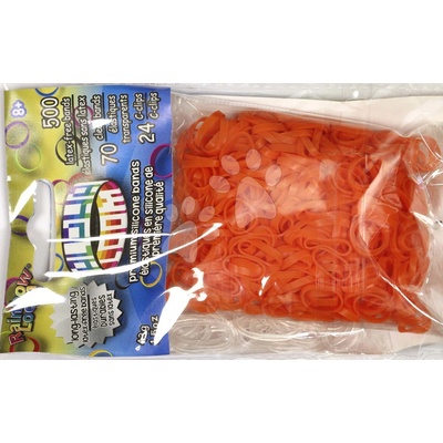 Alpha Bands Rainbow Loom 500 ks oranžové RL7978