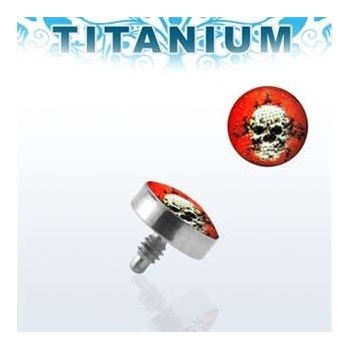 Šperky4U microdermal ozdobná část lebka MD01044