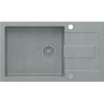 Quadron Вградена мивка Quadron Pop Christian 136 XL, сив цвят от композит, 78x45 см (HCQC57845SZK_PC) Мивка за вграждане