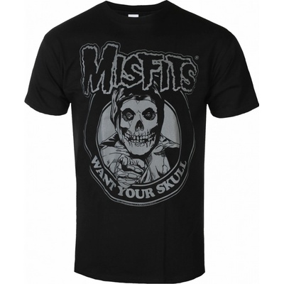 Plastic Head tričko metal Misfits Want Your Skull čierne