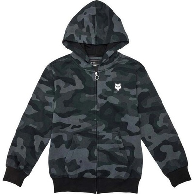 FOX Yth Fox Head Camo Flc Zip Green Camo