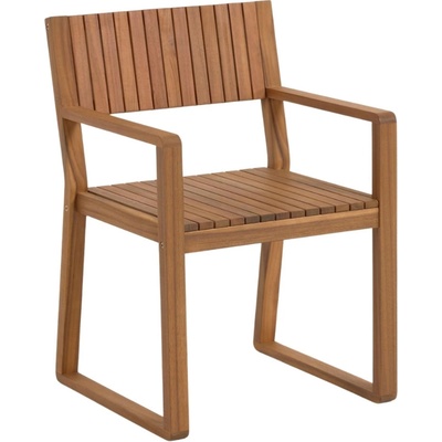 Kave Home Přírodní dřevěná zahradní židle LaForma Emili