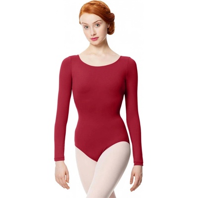 Lulli trikot s dlhým rukávom LUB282 tm. červený