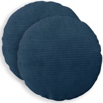 vidaXL Калъфка за възглавница 2 pcs HEERLEN Морски син Ø 60 cm (922933)