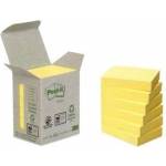 Post-it Ecological blocks POST-IT (653-1B), 38x51mm, 6x100 cards. , yellow
