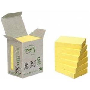 Post-it Ecological blocks POST-IT (653-1B), 38x51mm, 6x100 cards. , yellow