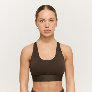 GymBeam Спортен сутиен Limitless Espresso XL
