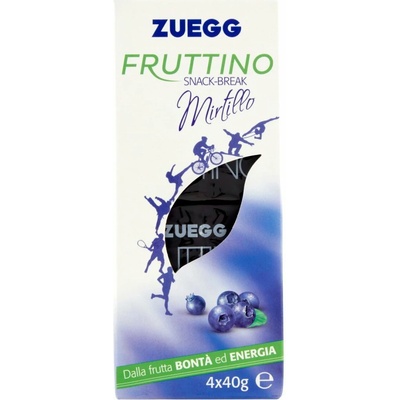 Zuegg čučoriedkový energetický doplnok 4x40 g