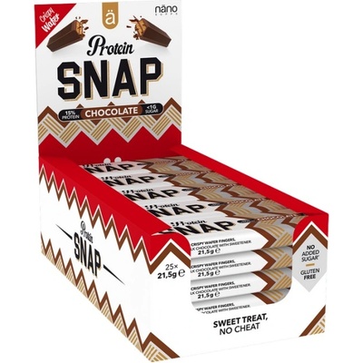 näno supps Protein Snap | Low Sugar Crispy Bar [25 x 21.5 грама] Шоколад