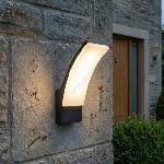 Brilagi - led външно стенно осветително тяло arcelo led/12w/230v ip65 черно (bg6437)