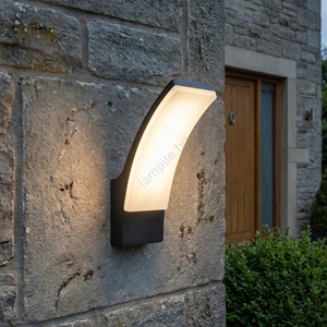 Brilagi - led външно стенно осветително тяло arcelo led/12w/230v ip65 черно (bg6437)