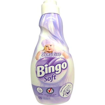 BINGO soft омекотител за пране, 1440мл, 60 пранета, Сензитив