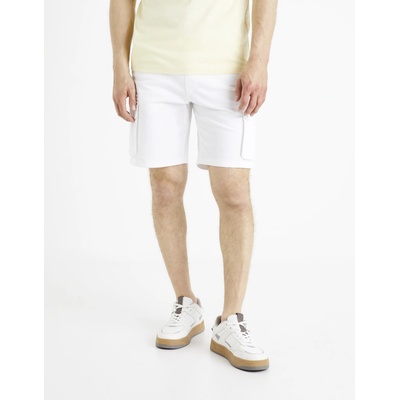 Celio Canvas Cargo Shorts Doribm Mens šedá