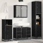 vidaXL Комплект мебели за баня 3 бр. Черния дъб 80 x 33 x 60 см (3402562)