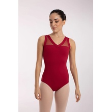 Intermezzo elegantný tanečný trikot Bodyuvered 31416 vínový