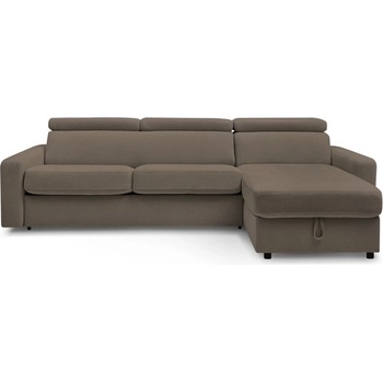 Bobochic Кафяв разтегателен ъглов диван (променлив) Monaco - Bobochic Paris (WT-LUZZ-NRPU-W_1 P1241 N.CZ)