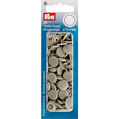 Prym Patentky plastové 12,4 mm, stříbrnošedé