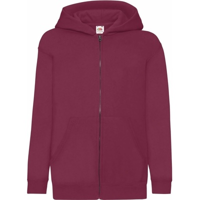 F.O.L. dětská mikina s kapucí Classic Kids Sweat Jacket burgundy