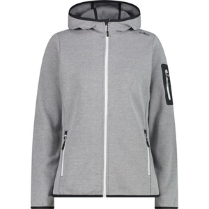 CMP Дамско поларено яке CMP Women's Jacket Fix Hood with Sleeve Pocket Fleece jacket - Bianco / Graffite - размер 38 (EU) (105-7194-0213)