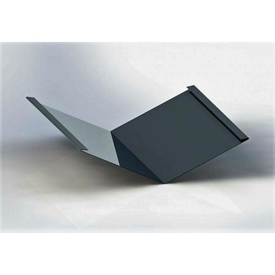 Úžlabí klasik r.š.600mm pozink Lakovaný RAL 7024 šedá grafit s folií dl.2m
