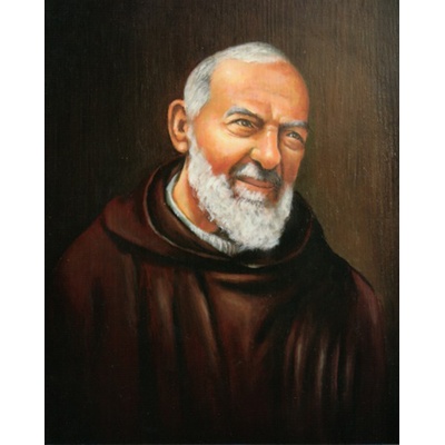 Obraz na dreve: svätý Páter Pio (25 x 20) - RS2520