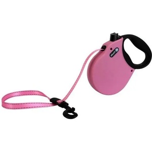 alcott Adventure retractable leashes - автоматичен повод с мека дръжка Адвенчър, РОЗОВ, размер M - дължина на повода 4, 8 м - подходящо за кучета до 29, 4 кг ADMPK