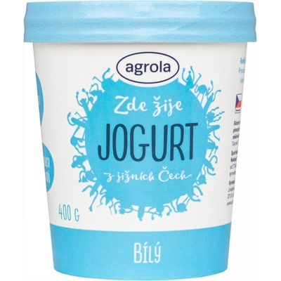 Agrola jogurt z jižních Čech bílý 400 g