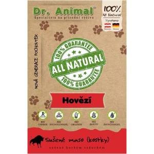 Dr. Animal 100 % говежди месни кубчета 80 г