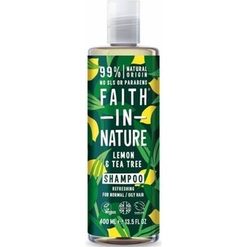 faith in Nature přírodní šampon proti lupům Citron & Tea Tree 400 ml