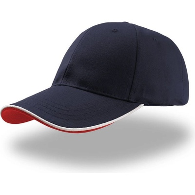 Atlantis Headwear Zoom Piping Sandwich baseballová 6 panelová COT-33000496399 Navy/bílá
