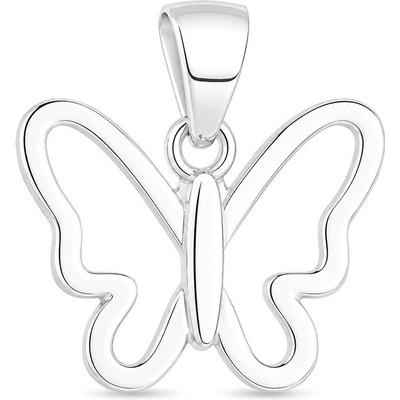 Argento Strieborný prívesok motýľ 85913