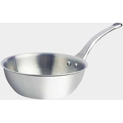 De Buyer Affinity Sauté Pan Stainless Steel curved 24 cm