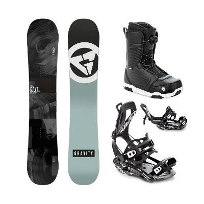 Gravity Contra 24/25 snowboard + Raven Fastec FT360 black vázání + Raven Flush MOZ boty - 162 cm + M (EU 39-42)