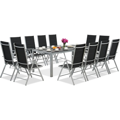 Garden Point Алуминиеви градински мебели Garden Point с голяма маса Polywood Verona за 12 души (GAP1221SD-12)