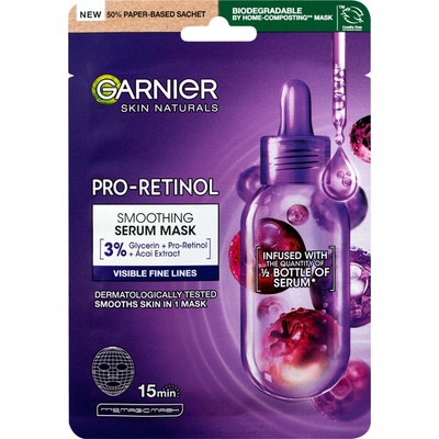 Garnier Skin Naturals Pro-Retinol Smoothing Serum Maska 22 g