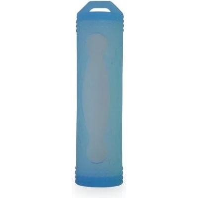 Силиконов калъф за 18650 батерия - син